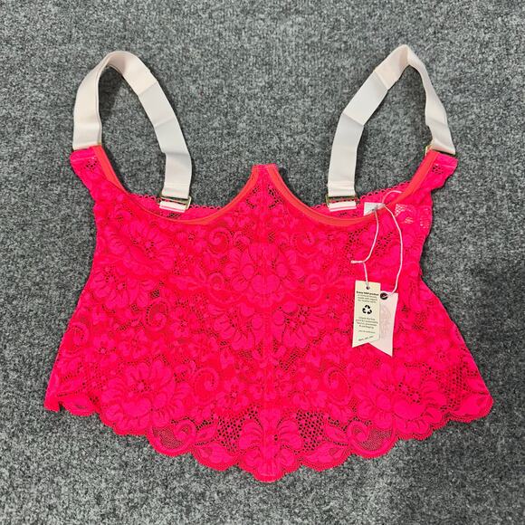 Free People We Are HAH Womens Bust A Move Bustier HAHt Lava Medium - Picture 3 of 6